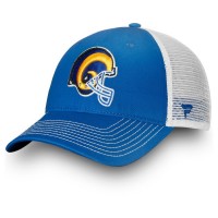 Men's Los Angeles Rams NFL Pro Line by Fanatics Branded Royal/White Vintage Core Trucker II Adjustable Snapback Hat 2998648